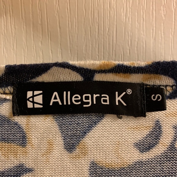 Allegra K Side Ruched Patterned Tunic Shirt - Picture 4 of 16